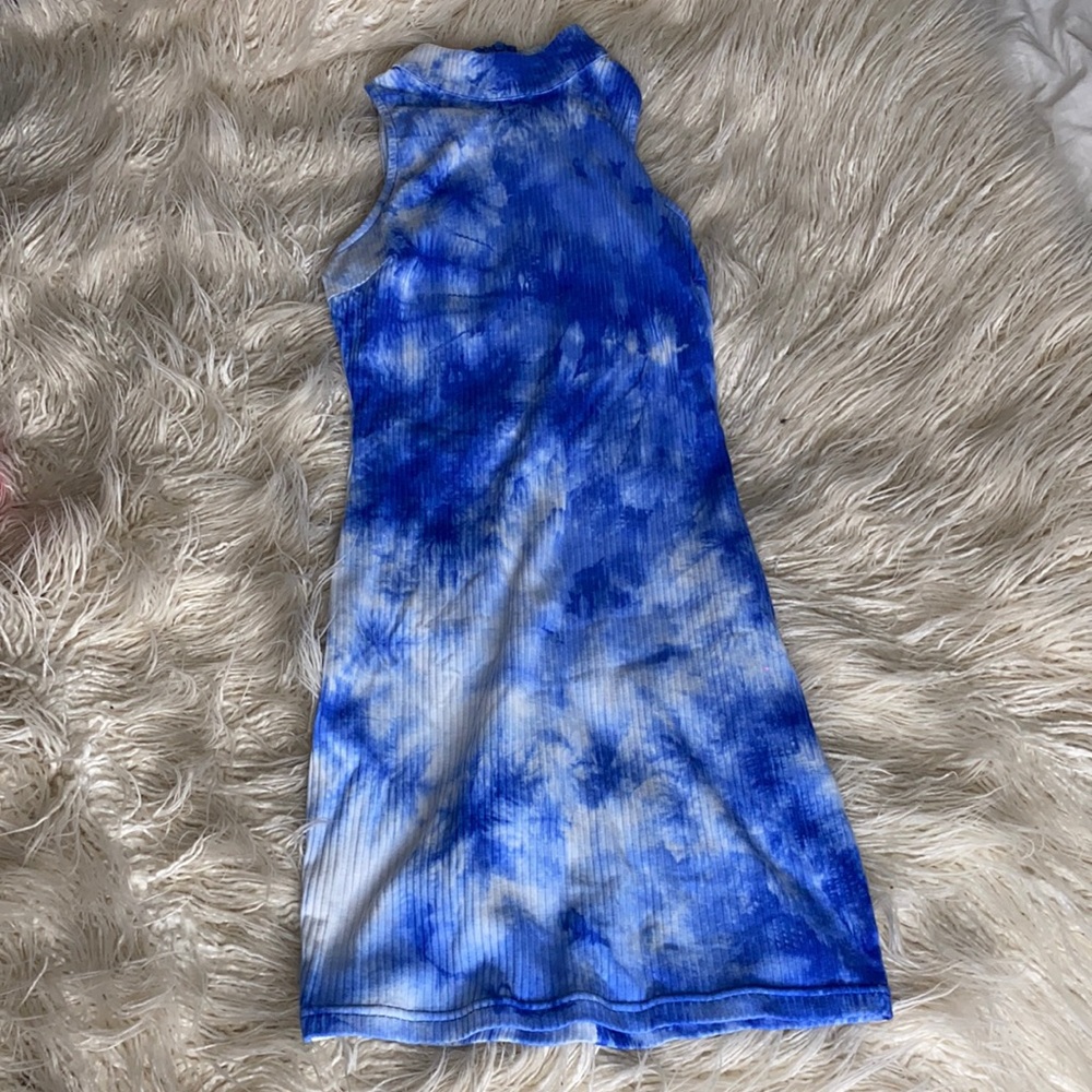 Small blue tied dye dress